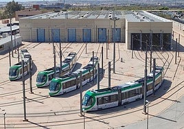 Trenes de la serie Urbos 100 que se han incorporado al servicio del metro de Málaga.