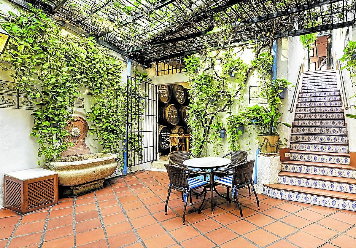 El local cuenta con una llamativa decoración natural e histórica.