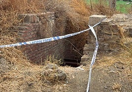 Imagen del pozo en el que murió David Ruiz Hierrezuelo el pasado mes de agosto.