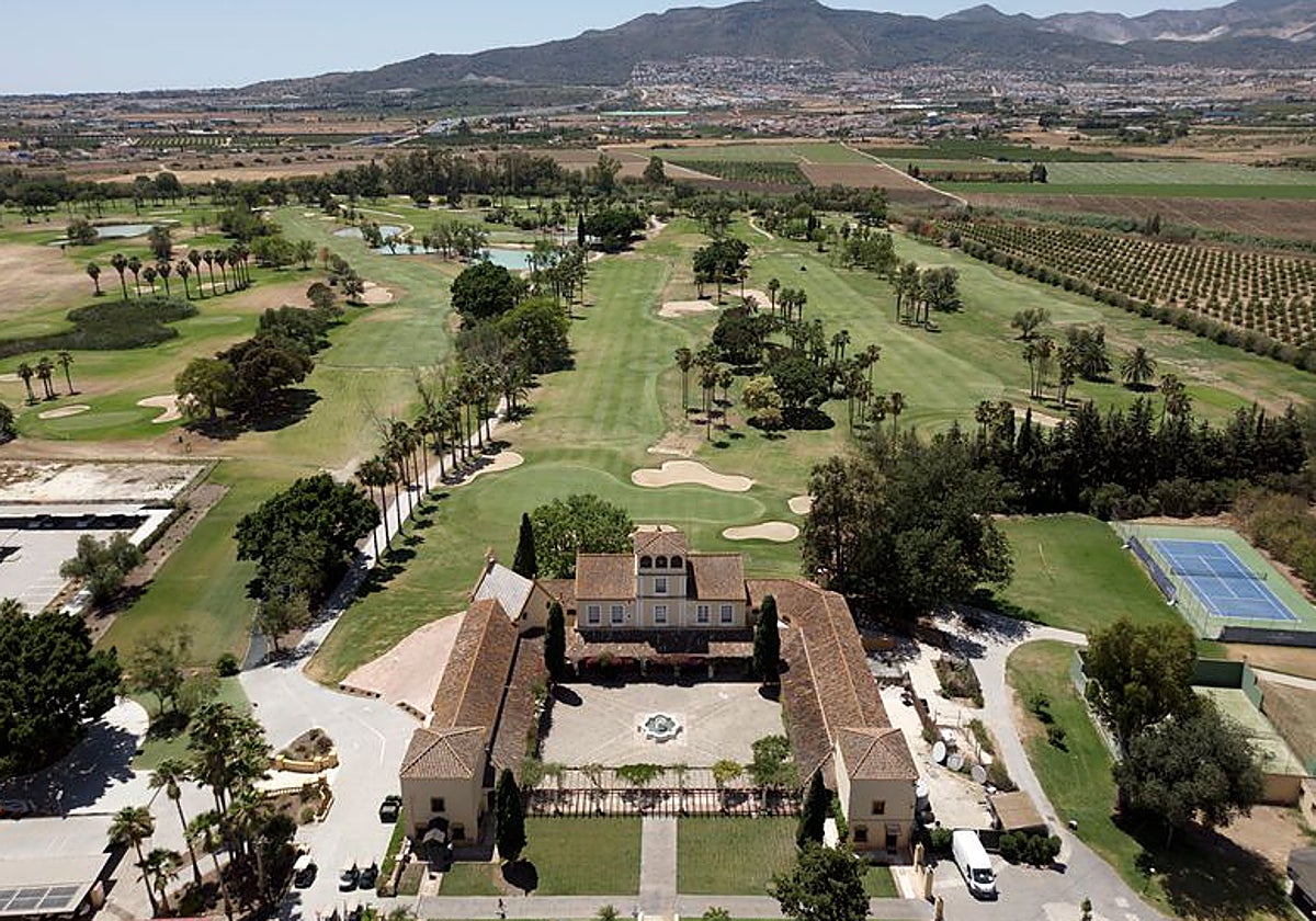 El Real Guadalhorce Club de Golf, visto desde arriba.