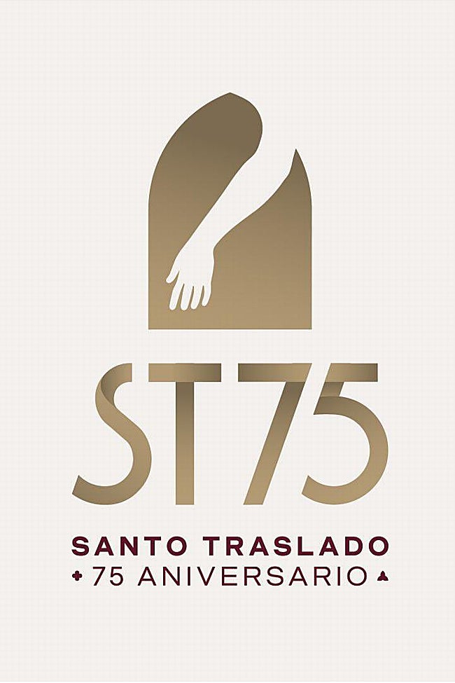 Logotipo del 75.º aniversario del Cristo del Santo Traslado, obra de Juanma Sánchez.