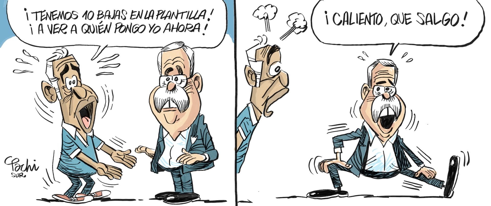 La actualidad deportiva de este mes de septiembre, en las viñetas de Pachi