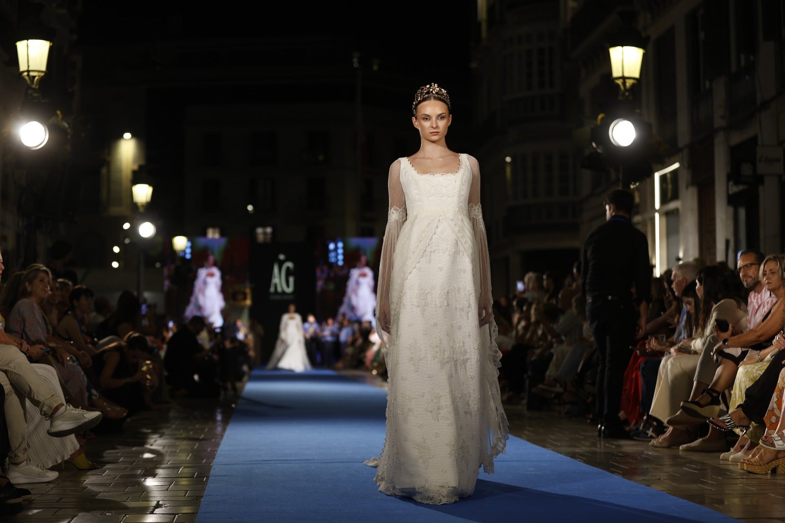 Aurora Gaviño en la Pasarela Larios.