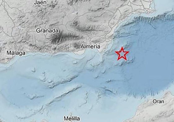 Sentido en Andalucía un terremoto de magnitud 3,0 con epicentro en el Mar de Alborán