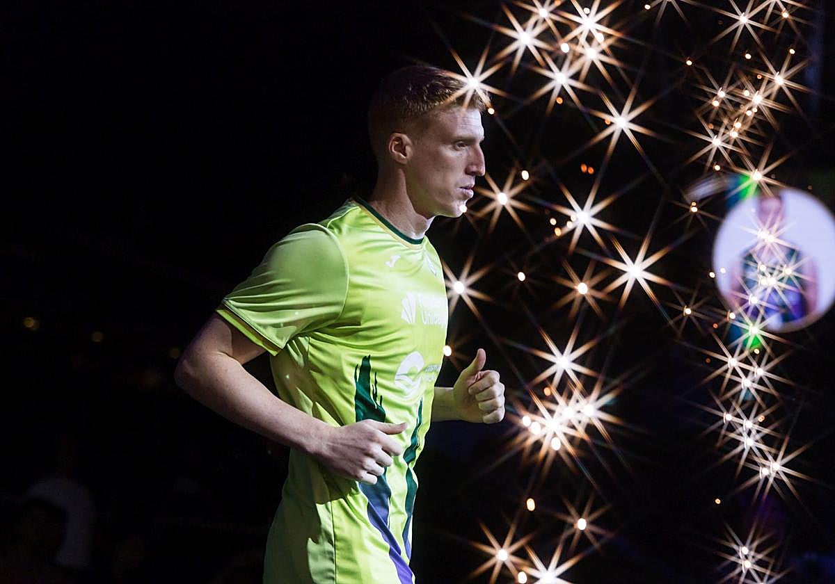 Alberto Díaz, antes del inicio de la final, este domingo.