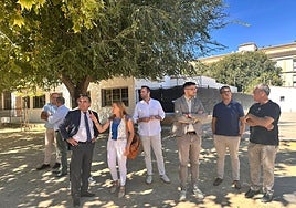 Visita institucional a Campillos para presentar la segunda fase del Plan de Bioclimatización en centros educativos.