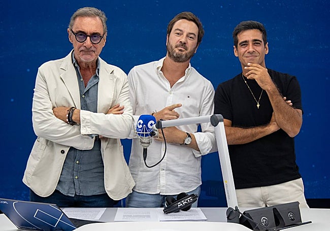 Carlos Herrera, Jorge Bustos y Alberto Herrera, el trío del programa estrella de Cope.