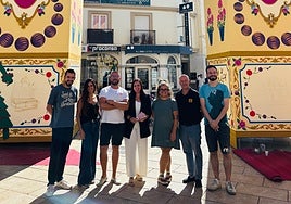 Imagen de la nueva portada de la Real Feria de San Miguel en Vélez-Málaga.