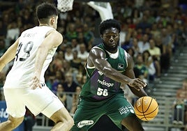 Dylan Addae-Wusu, en el partido ante el Real Madrid.