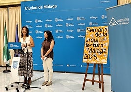 Carmen Casero y Susana Gómez de Lara, durante la presentación de los actos.