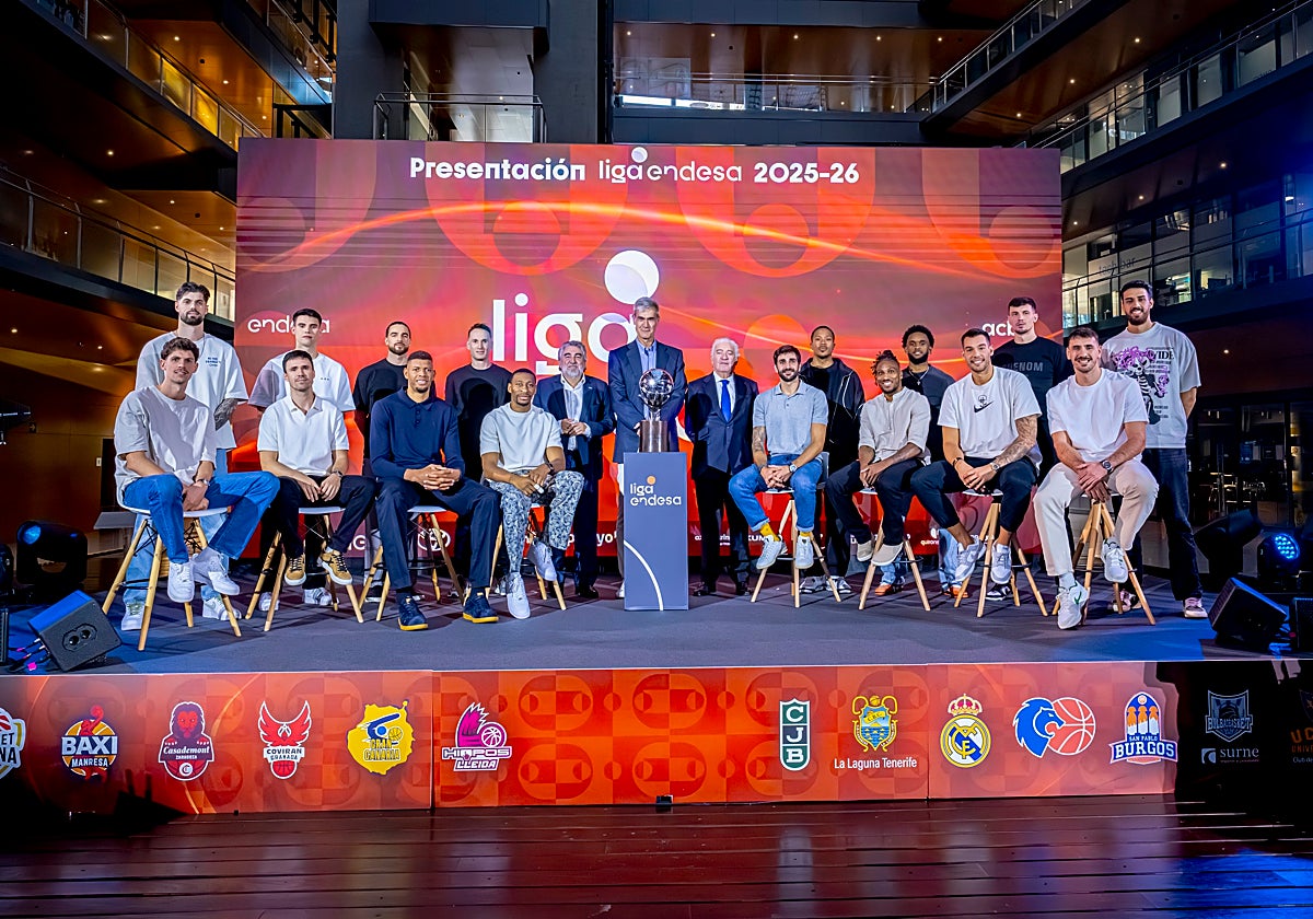 Los jugadores, en la gala de este martes.