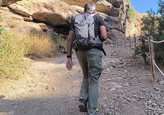Camino ascendente junto al arroyo de las Morenas.