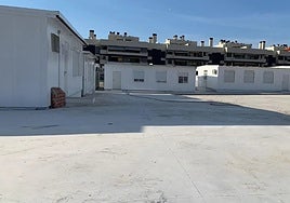 Las actuales aulas prefabricadas del CEIP Los Remedios.