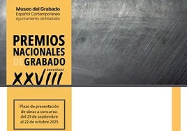 Cartel de los XXVIII Premios Nacionales de Grabado.