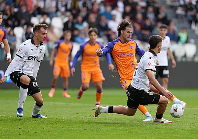 Jauregi, en acción en el partido.