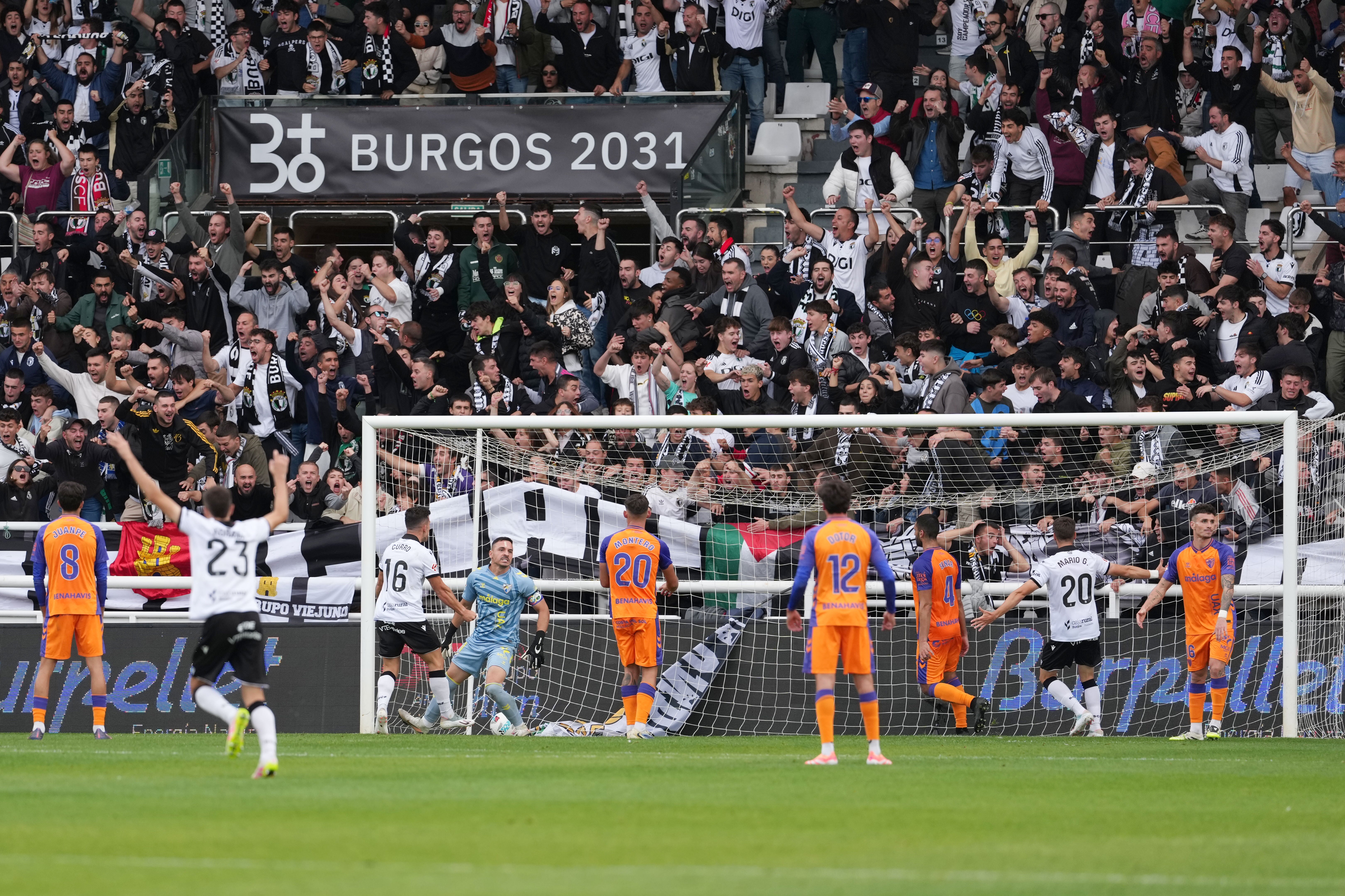 Las mejores imágenes del Burgos-Málaga