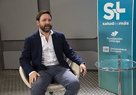 Carlos Alegría, en un momento de la entrevista