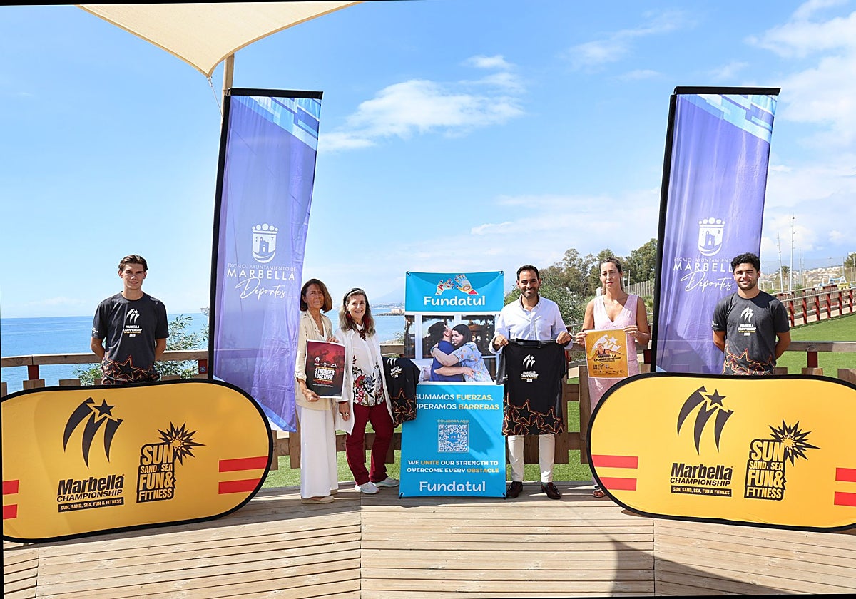 Presentación del evento solidario que se celebrará en el marco del Marbella Championship de fitness.