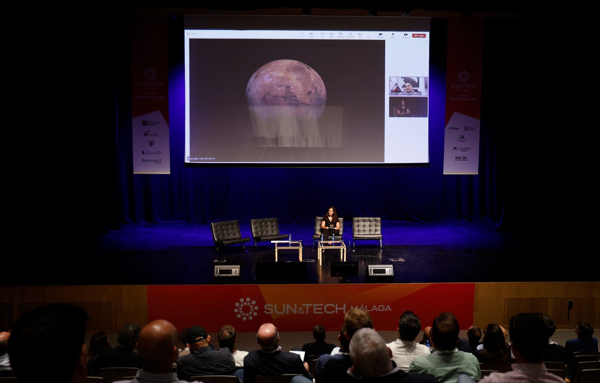 Carlos García-Galán, en la charla La NASA y el reto de volver a la Luna