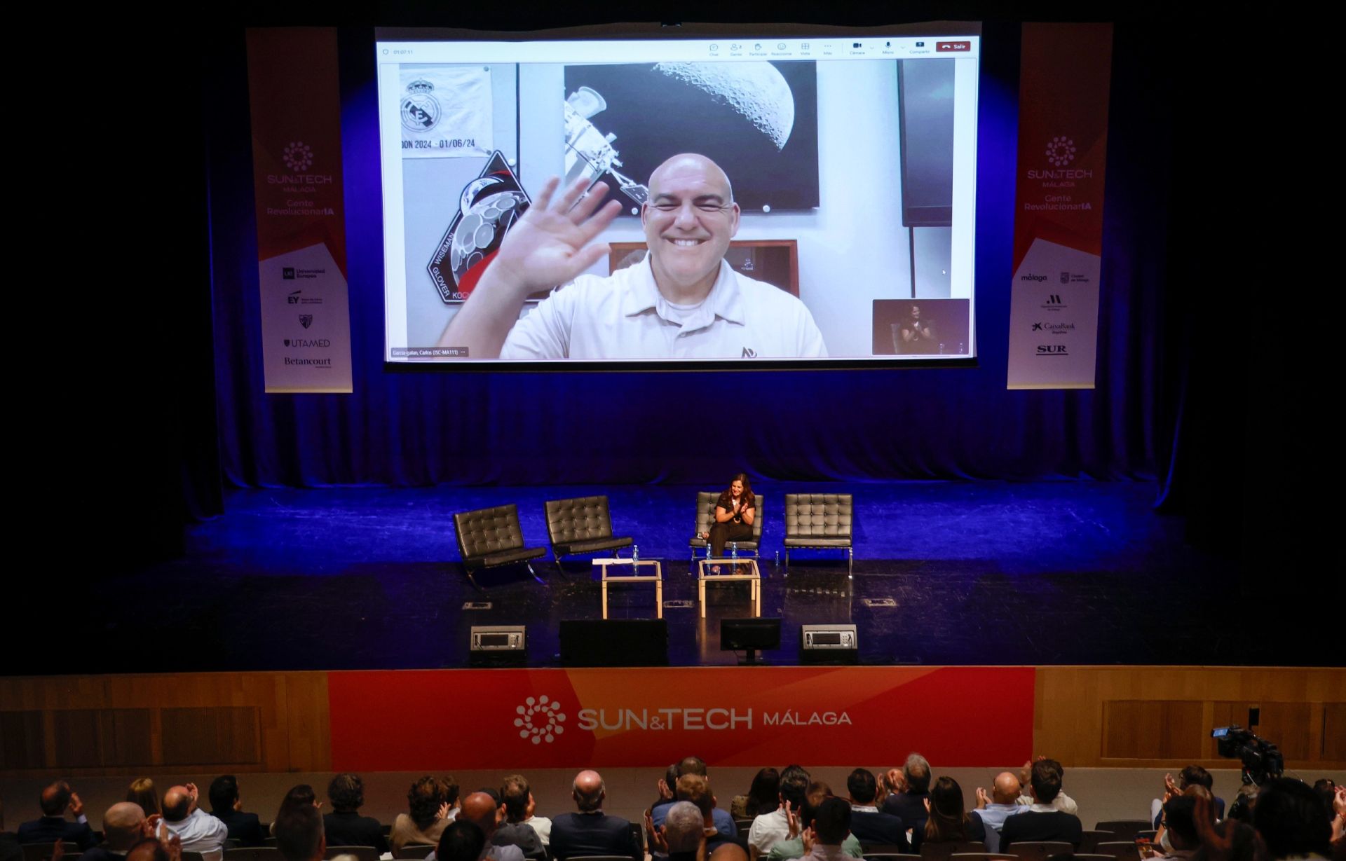 Carlos García-Galán, en la charla La NASA y el reto de volver a la Luna