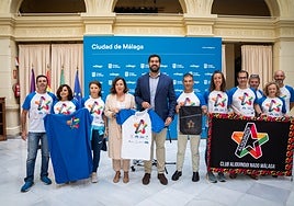 Imagen de la presentación de la Travesía Solidaria Aliquindoi, en el Ayuntamiento.