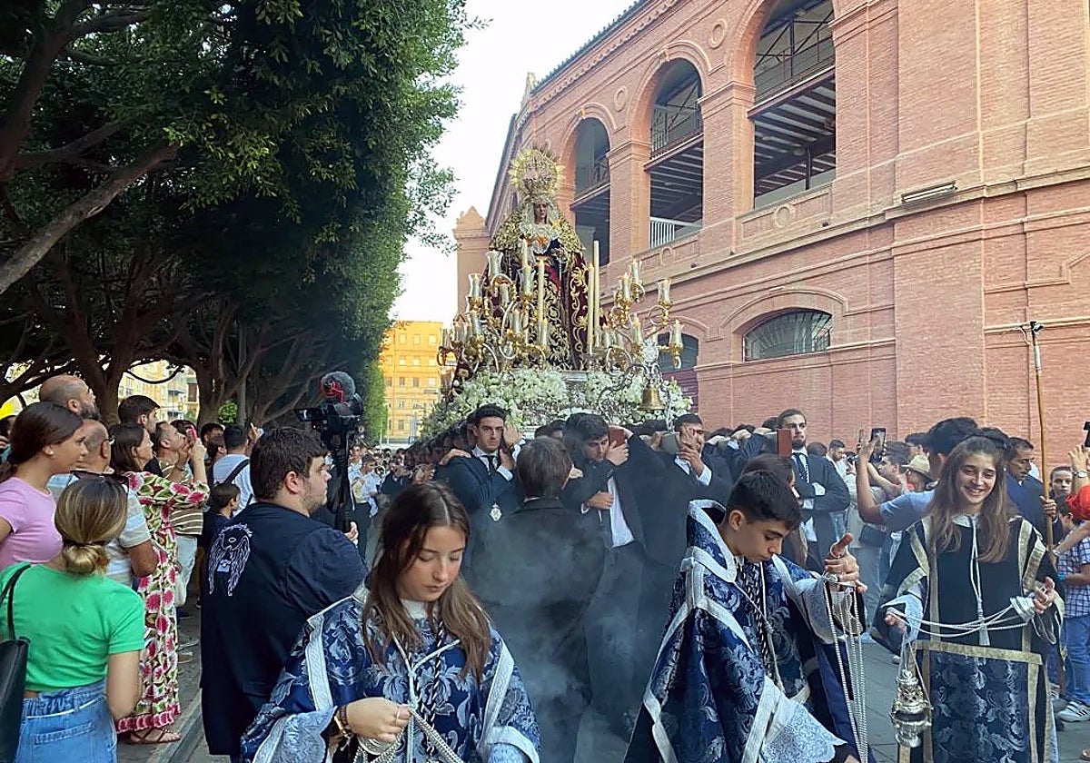 La Virgen de las Angustias saldrá en traslado procesional por el barrio de La Malagueta.