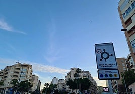 Señalización de la Zona de Bajas Emisiones de Torremolinos.