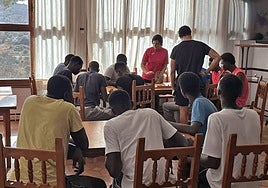 Actividad de un bingo en el interior del hotel a principios de semana