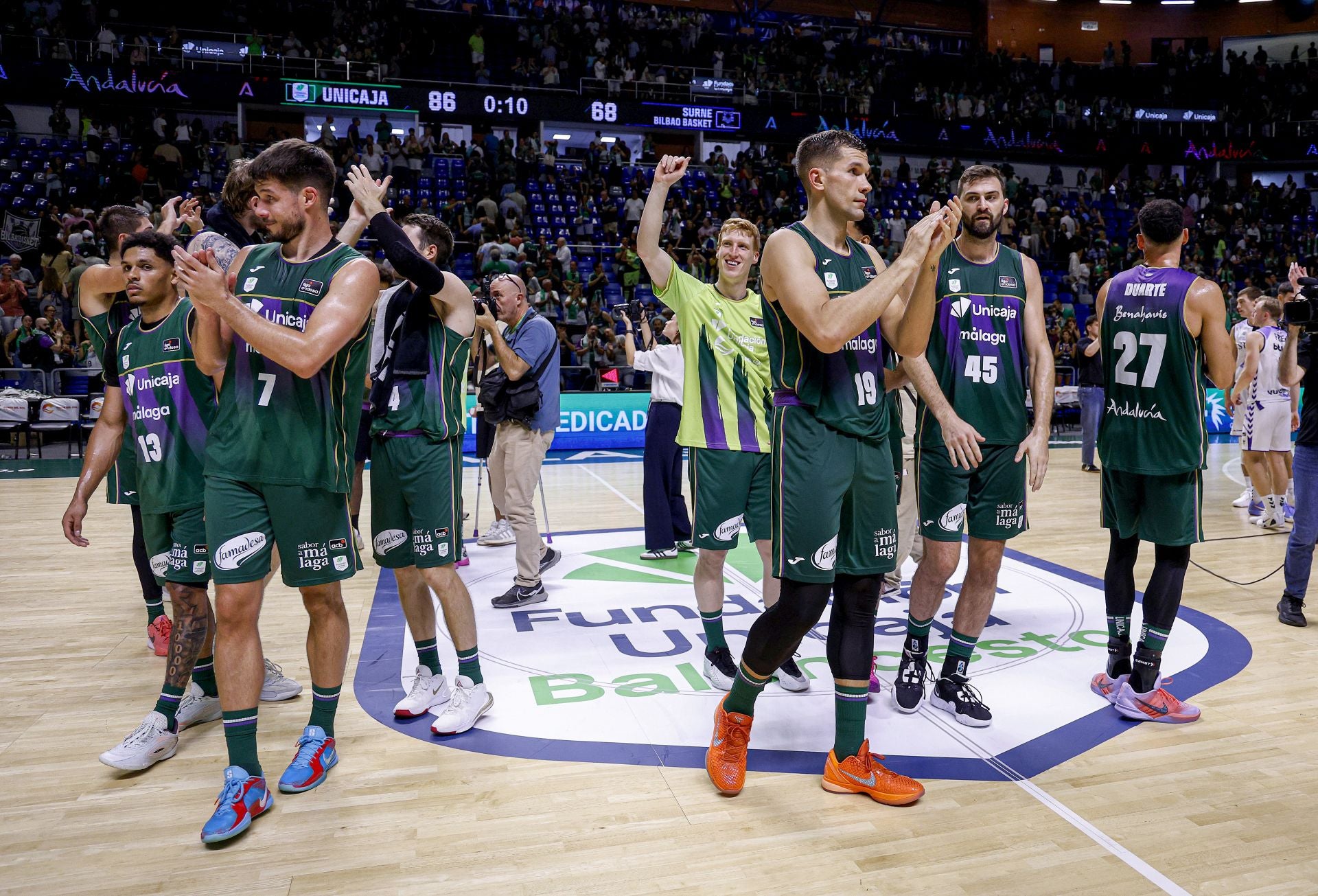 El Unicaja - Surne Bilbao, en imágenes