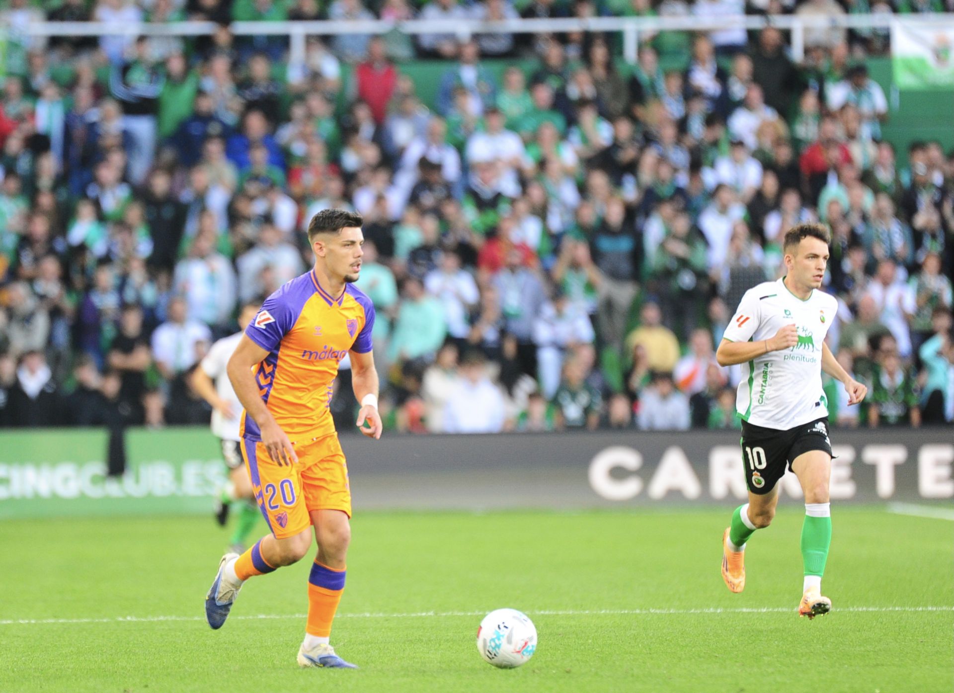 El Racing- Málaga, en imágenes