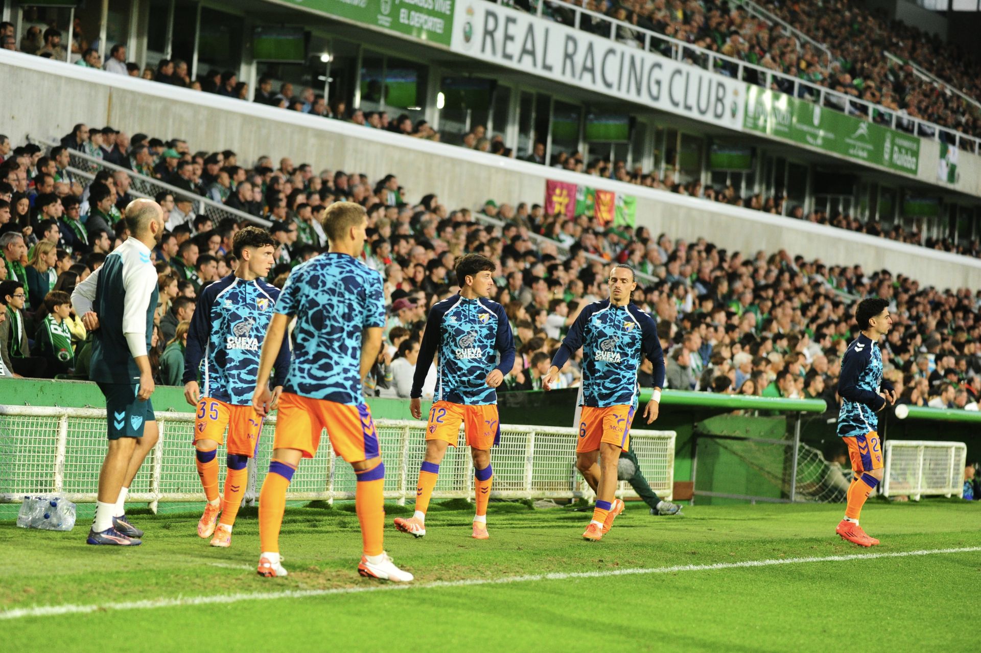 El Racing- Málaga, en imágenes