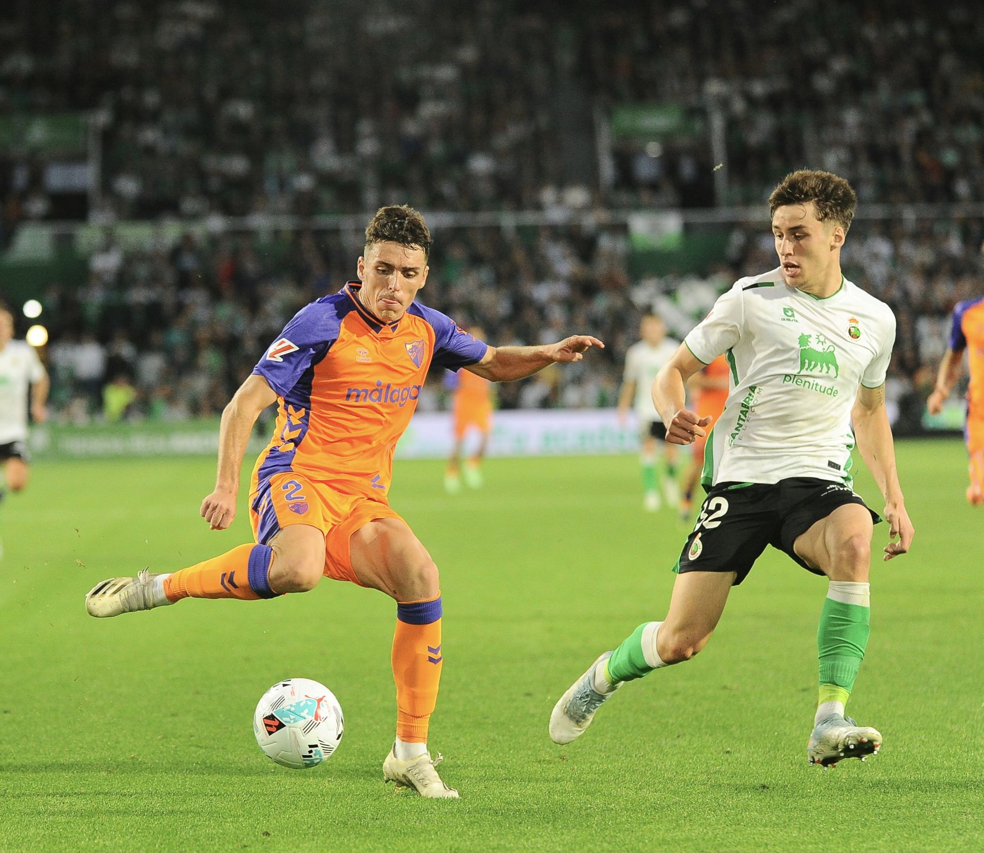 El Racing- Málaga, en imágenes