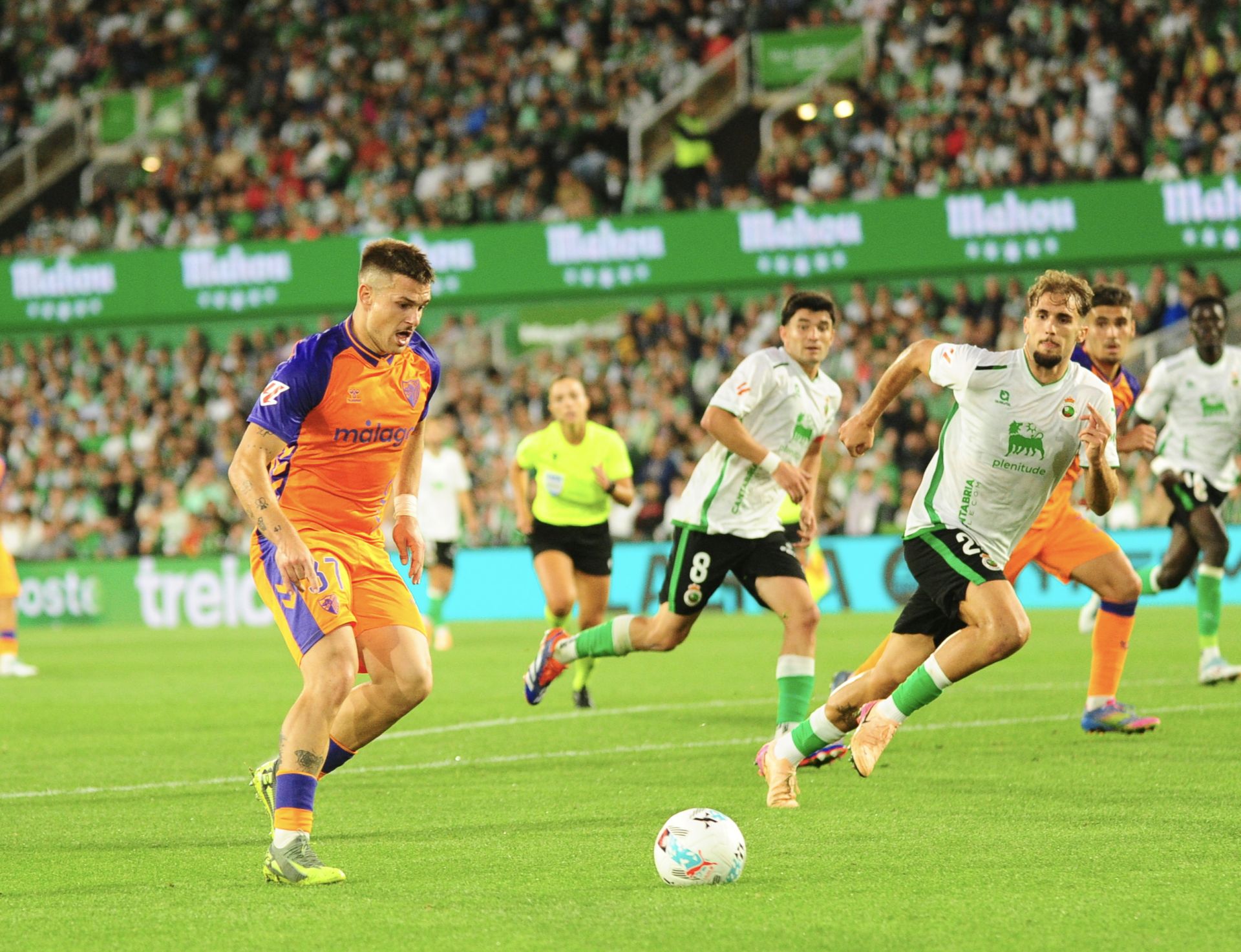 El Racing- Málaga, en imágenes