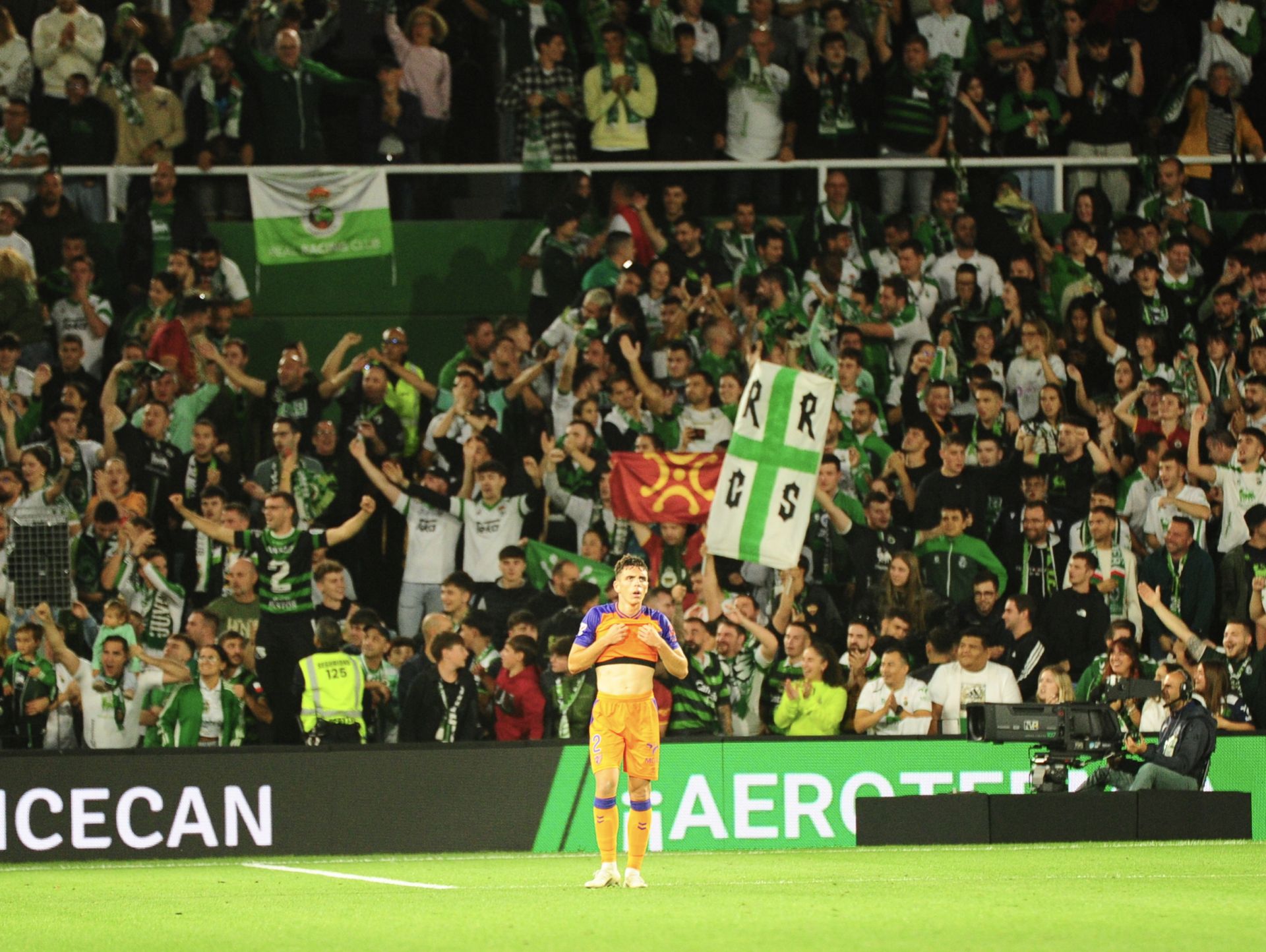 El Racing- Málaga, en imágenes