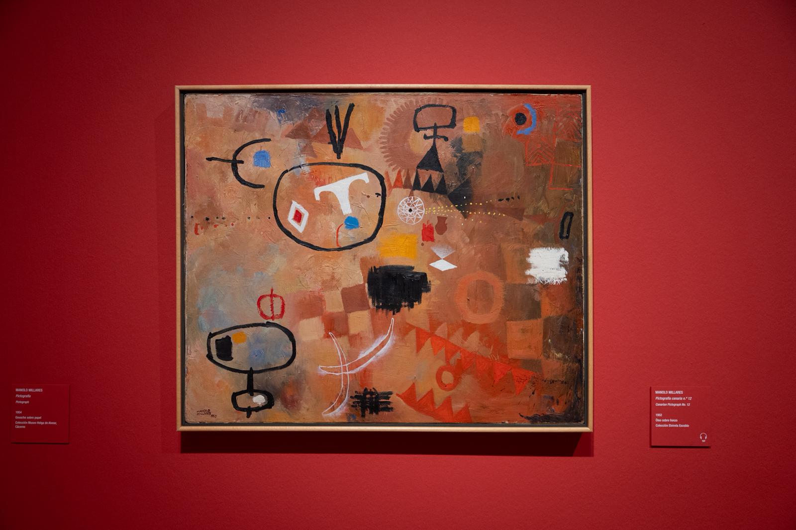 La exposición &#039;Telúricos y primitivos. De la Escuela de Vallecas a Miquel Barceló&#039;, en imágenes