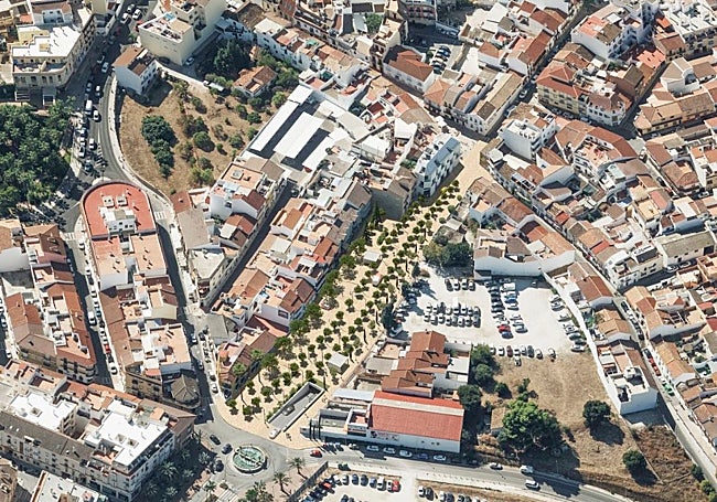 Proyección digital de la futura semipeatonalización de Isaac Peral.