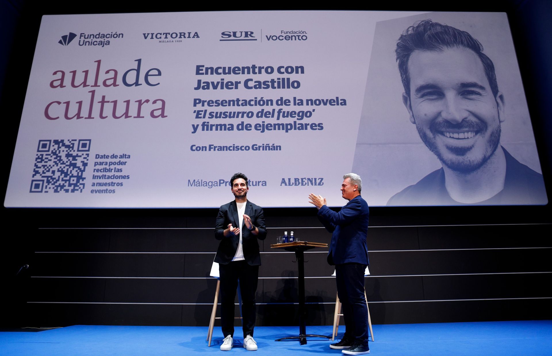 Presentación de &#039;El susurro del fuego&#039; con Javier Castillo en el Aula de Cultura de SUR