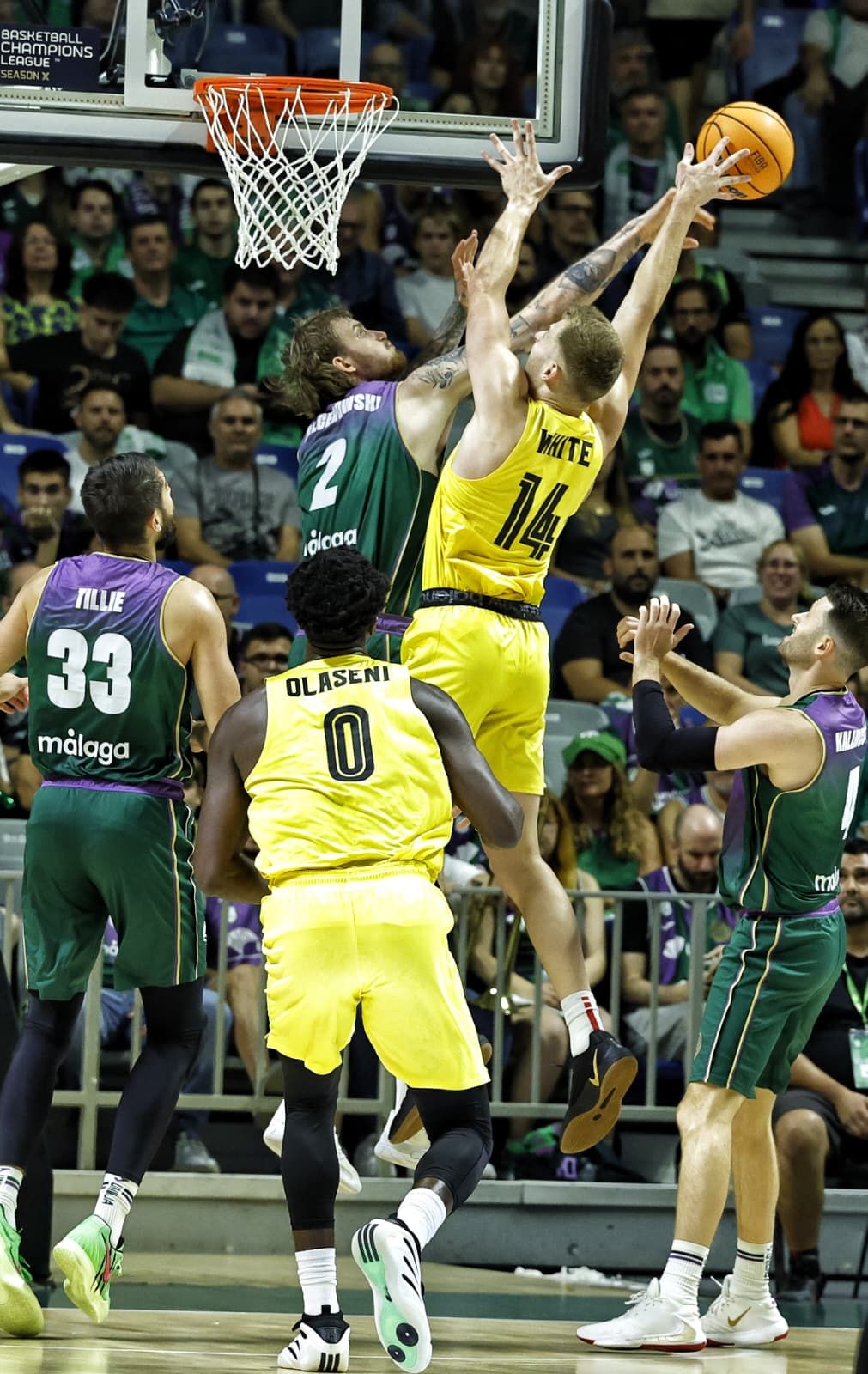 El Unicaja-Mersin de BCL, en imágenes