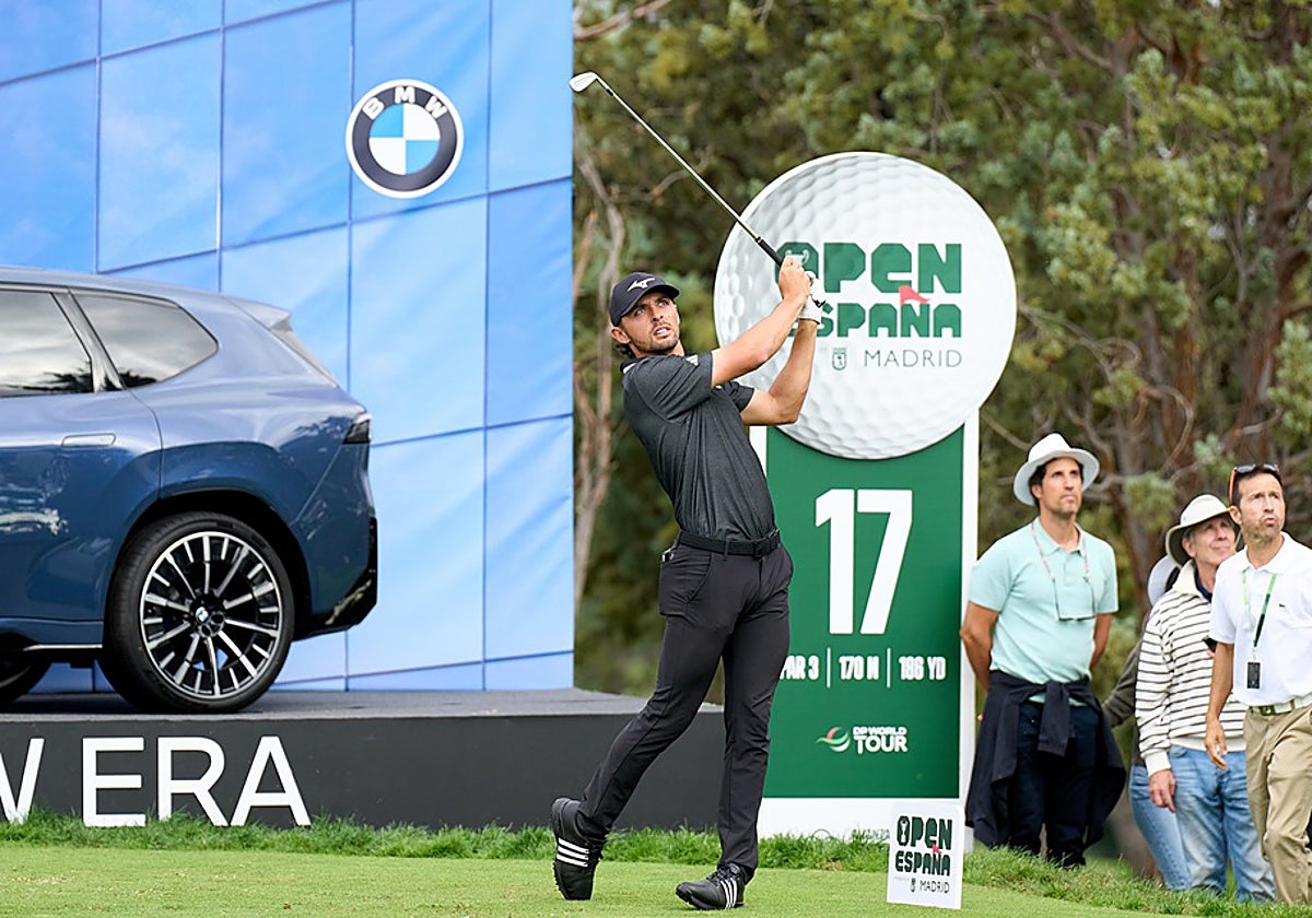 Marco Penge, líder del Open de España en Madrid.