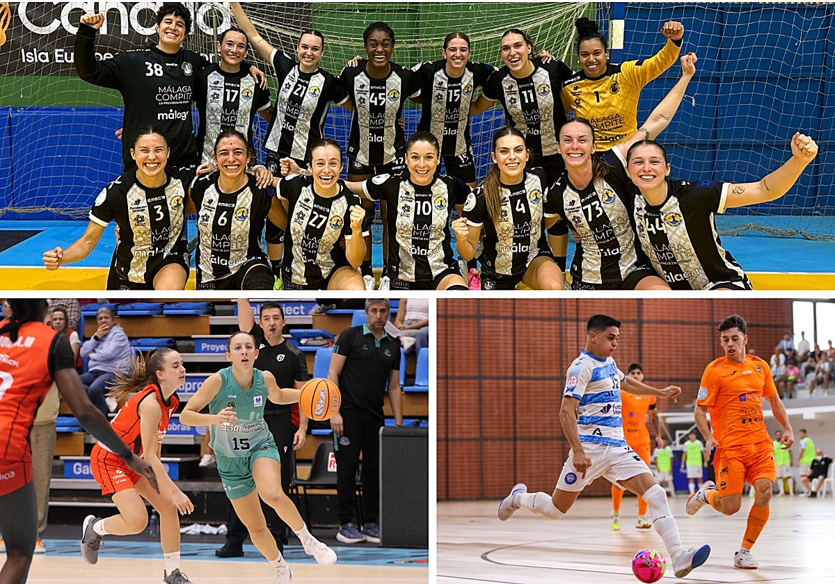 Polideportivo malagueño: Victorias del Costa del Sol Málaga, el Heredia 21 y el Unicaja Mijas