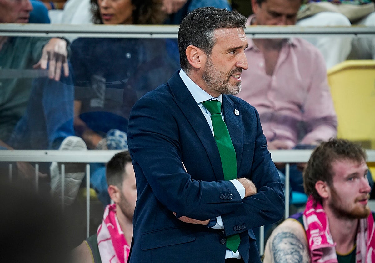 Ibon Navarro, en el Gran Canaria Arena.