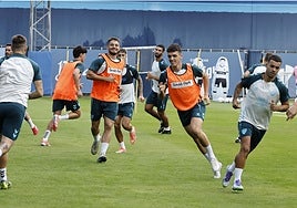 Los jugadores del Málaga son optimistas para el choque de este domingo.