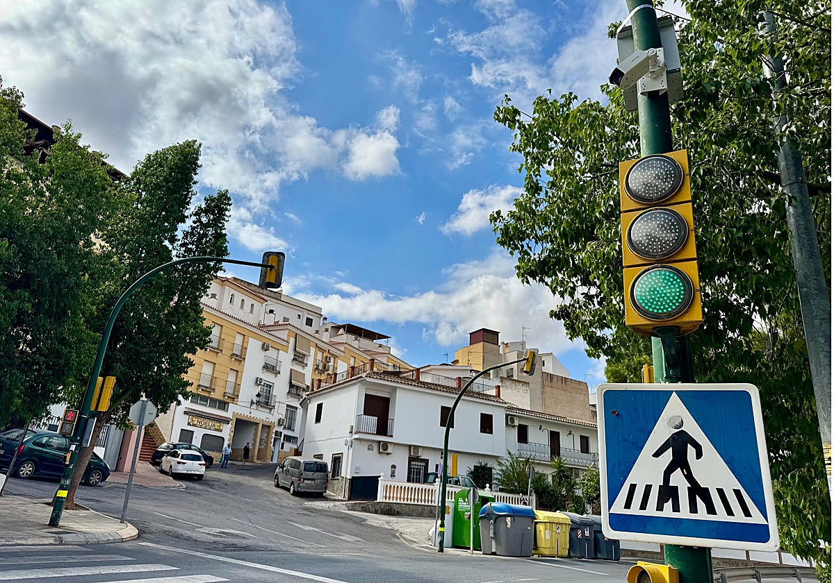 Una de las nuevas cámaras de videovigilancia instaladas en Cártama.