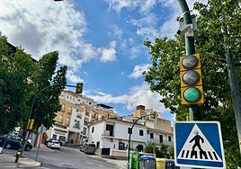 Una de las nuevas cámaras de videovigilancia instaladas en Cártama.