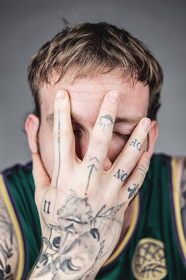 Balcerowski, en la sesión de fotos especial para la Copa Intercontinental.