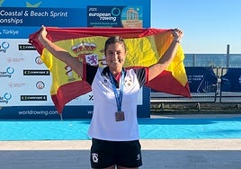 Teresa Díaz completa el botín malagueño en el Europeo de remo