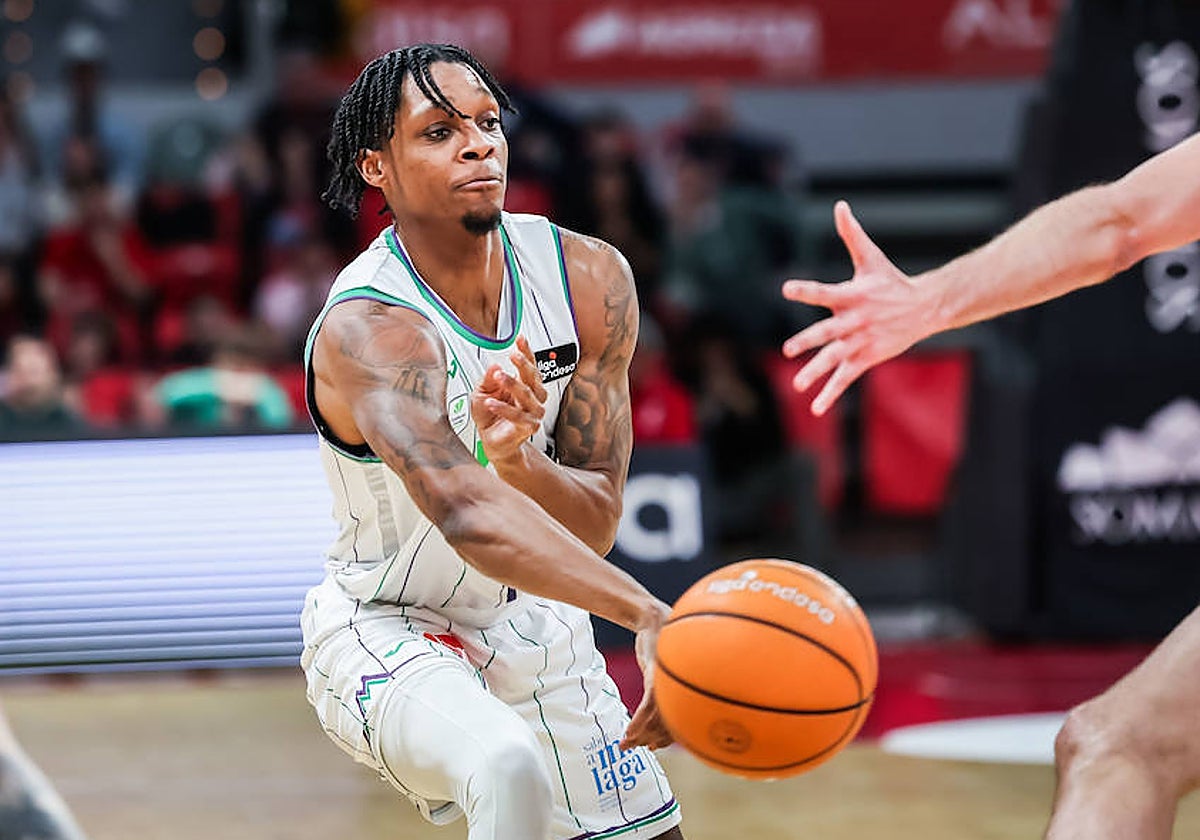 Tyson Carter, en un partido con el Unicaja la pasada temporada.