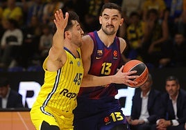 Satoranski, durante el partido de este martes en Belgrado.