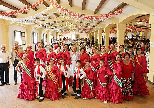 Ángeles Muñoz ha estado en el recinto ferial de La Caridad en el inicio de la Feria de Día de las fiestas sampedreñas.