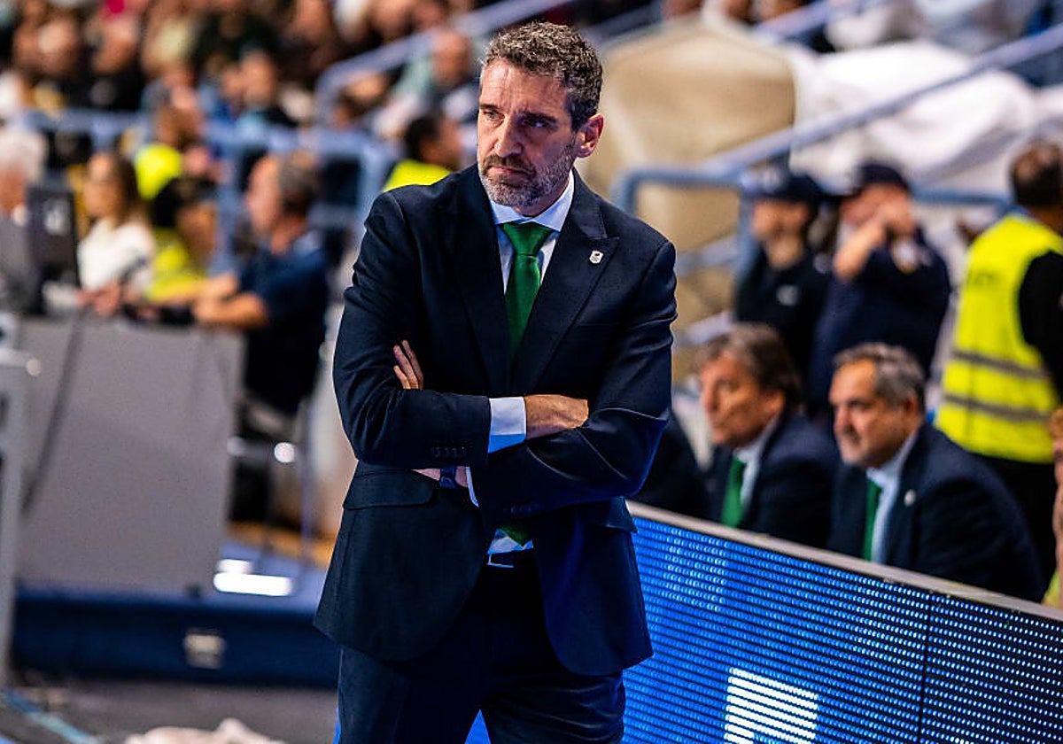 Ibon Navarro, durante el partido contra el Karditsa.